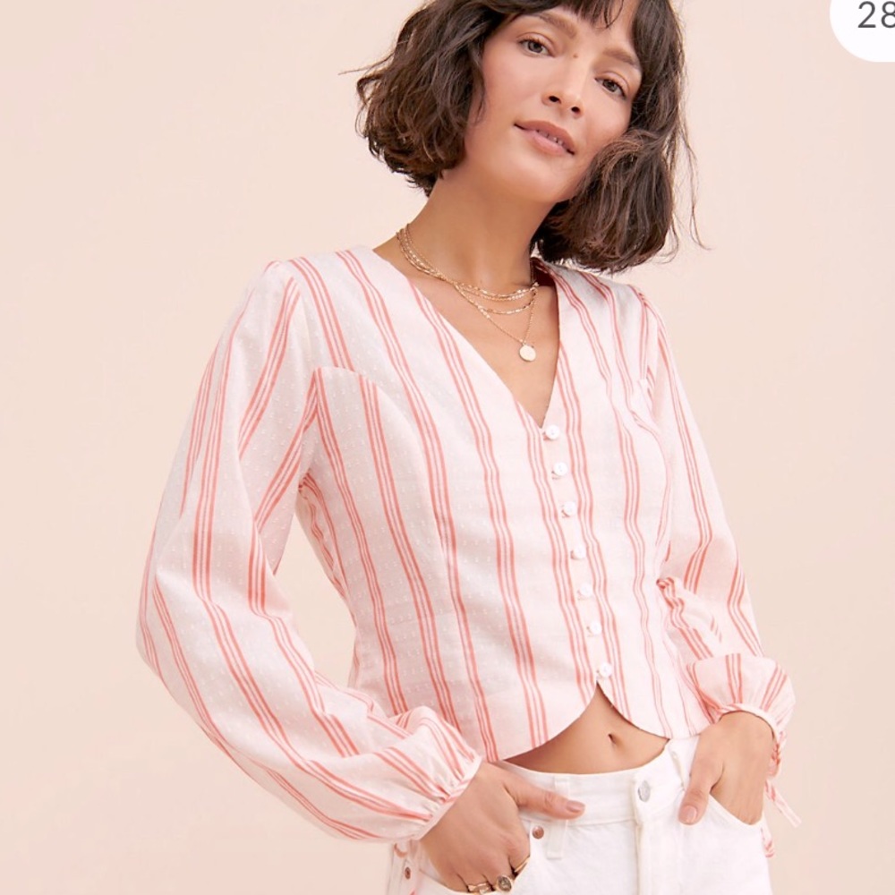 Free People striped Good Jane blouse sz S BNWOT